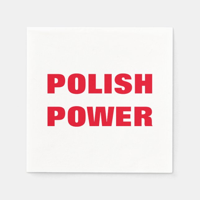 POLNISCHER POWER SERVIETTE (Vorderseite)