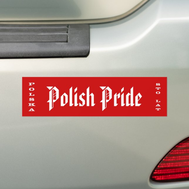 Polnischer Pride Polska Sto Lat Autoaufkleber (Auf Auto)
