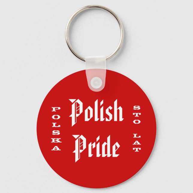 Polnischer Pride Polska Sto Lat Schlüsselanhänger (Vorderseite)