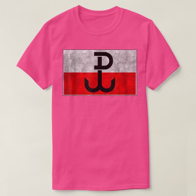 Polnischer PW Armia Krajowa Polen Ankerplatz T-Shirt (Design vorne)