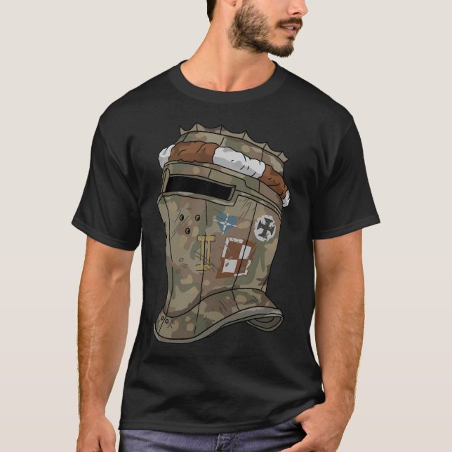 Polnischer Ritterhelm. T-Shirt (Vorderseite)