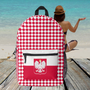 Polnischer Rucksack, polnische Flagge Bedruckter Rucksack