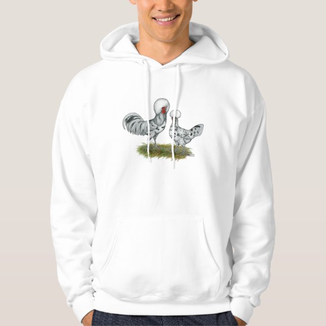 Polnischer Splash Chickens Hoodie (Vorderseite)
