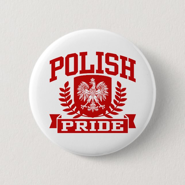 Polnischer Stolz Button (Vorderseite)