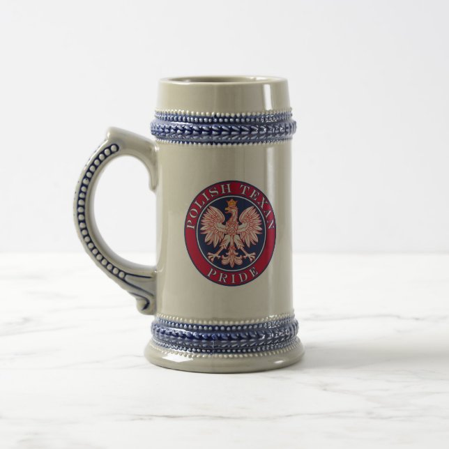 Polnischer Texanstolz Bierglas (Links)