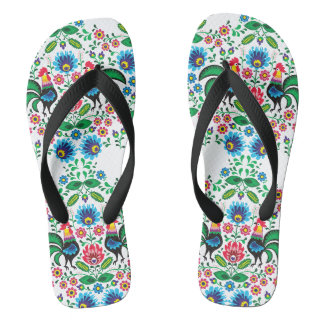 Polnischer traditioneller Ornament High-Top Sneake Flip Flops