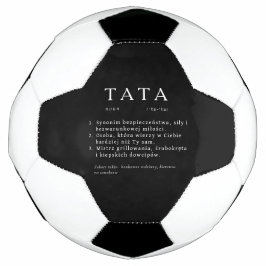 Polnischer Vater - Geschenk für TATA - Schwarz Fußball