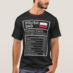 Polnischer Vatertag Fakten Nationalstolz Geschenk T-Shirt