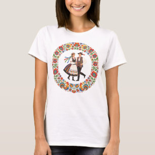 Polnischer Volkstanz Wycinanki T-Shirt