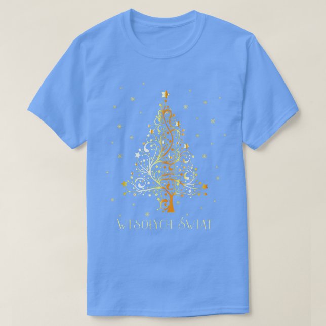 Polnischer Weihnachtsbaum Polnischer Dekoration Or T-Shirt (Design vorne)