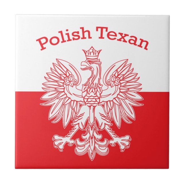 Polnischer Weißadler Fliese (Vorderseite)