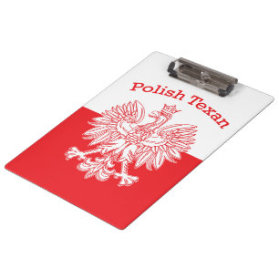 Polnischer Weißadler Klemmbrett