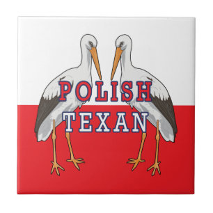 Polnischer Weißstorch Fliese