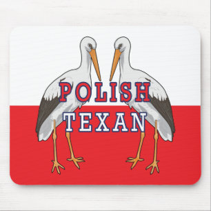 Polnischer Weißstorch Mousepad