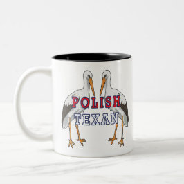 Polnischer Weißstorch Zweifarbige Tasse