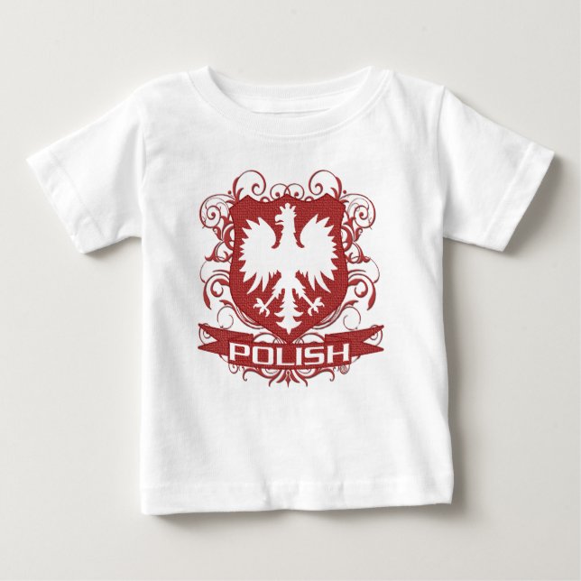 Polnisches Adler-Wappen Baby T-shirt (Vorderseite)