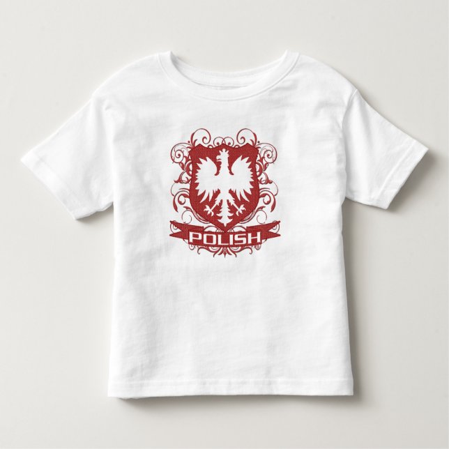 Polnisches Adler-Wappen Kleinkind T-shirt (Vorderseite)