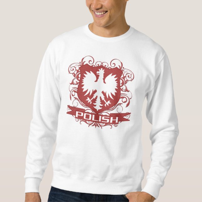 Polnisches Adler-Wappen Sweatshirt (Vorderseite)