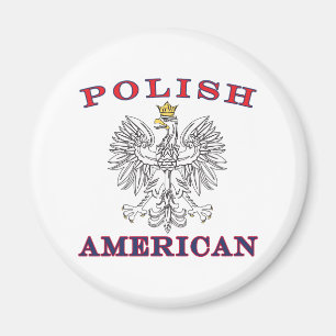 Polnisches amerikanisches weißes Eagle Magnet