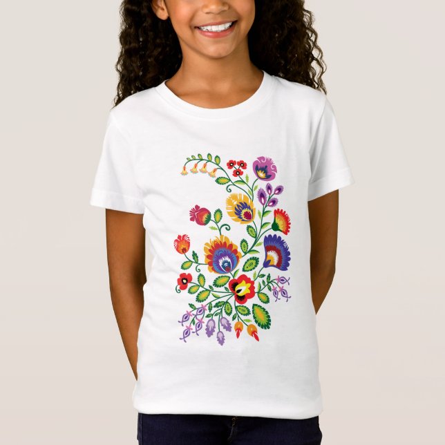 Polnisches Blumenband: T-Shirt (Vorderseite)