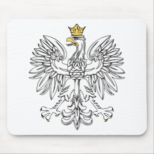Polnisches Eagle mit Goldkrone Mousepad