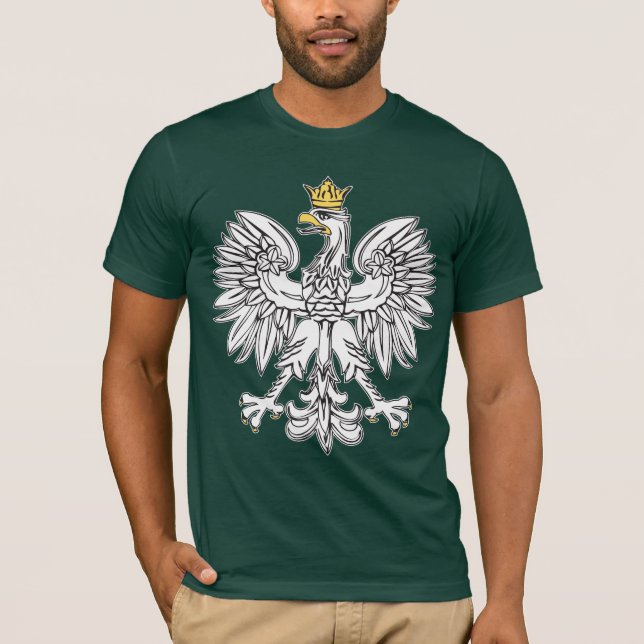 Polnisches Eagle mit Goldkrone T-Shirt (Vorderseite)
