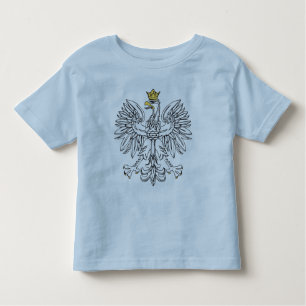 Polnisches Eagle mit Goldkronen-Kindern Kleinkind T-shirt