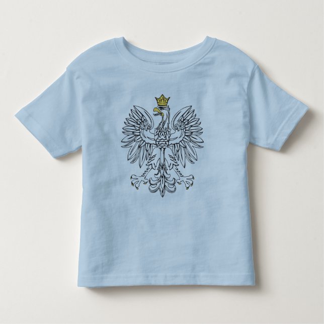 Polnisches Eagle mit Goldkronen-Kindern Kleinkind T-shirt (Vorderseite)