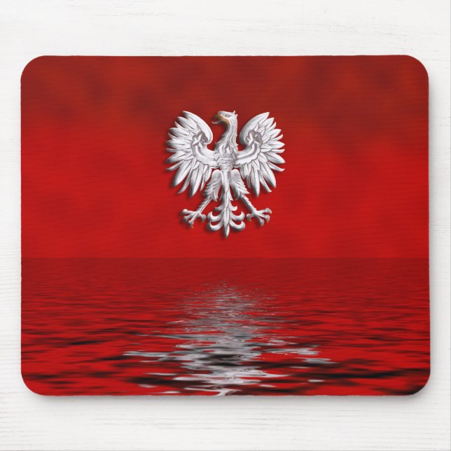 Polnisches Eagle schweben Mausunterlage frei Mousepad (Vorne)