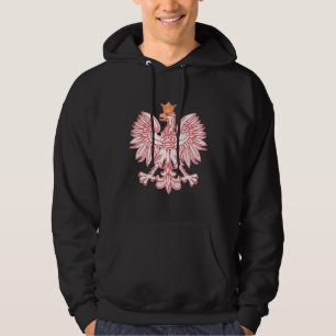 Polnisches Eagle umrissen im Rot Hoodie