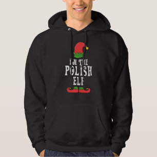 Polnisches Elf-Kostüm für die Anpassung Weihnachts Hoodie