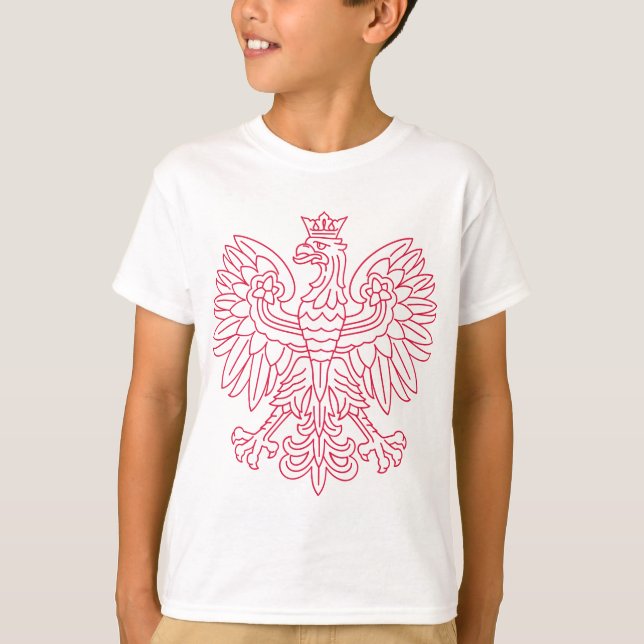 Polnisches Emblem - Polen-Schild - Polska Kraut T-Shirt (Vorderseite)