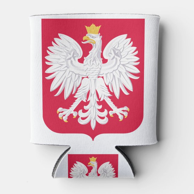 Polnisches Emblem - Polnischer Schild - Polska her Dosenkühler (Vorderseite)