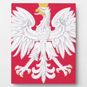 Polnisches Emblem - Polnischer Schild - Polska her Fotoplatte