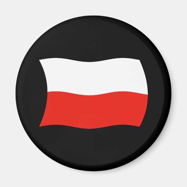 Polnisches Flaggenmagnet Magnet (Vorne)