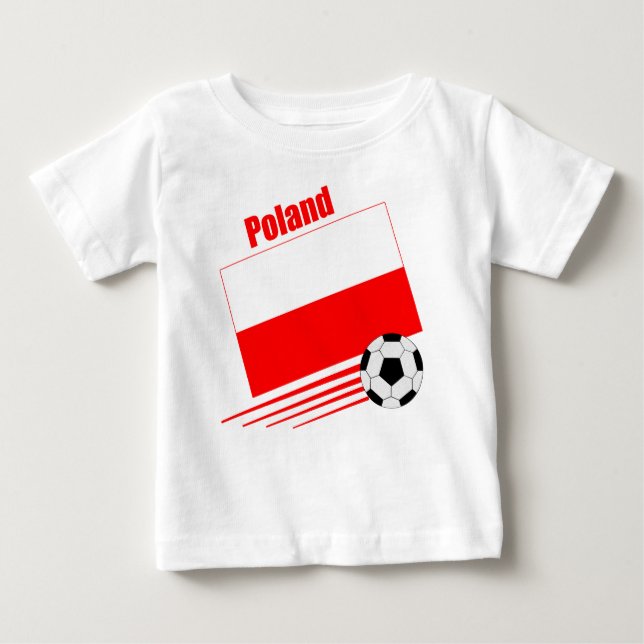 Polnisches Fußball-Team Baby T-shirt (Vorderseite)