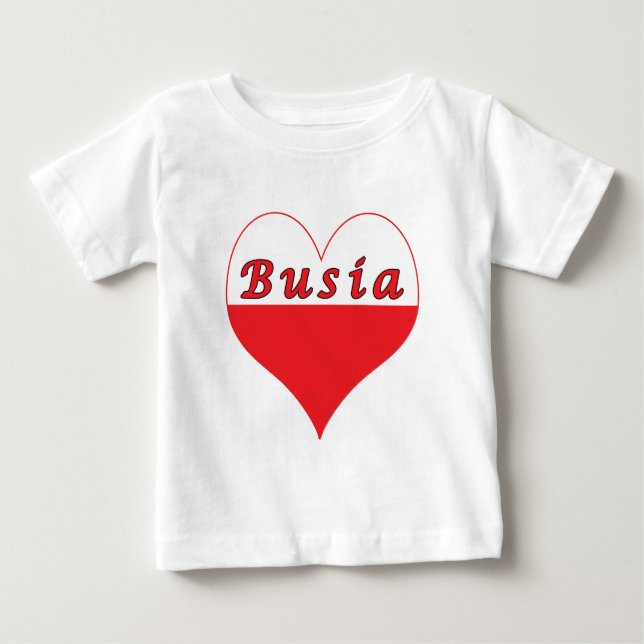 Polnisches Herz Baby T-shirt (Vorderseite)