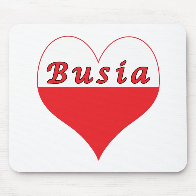 Polnisches Herz Mousepad (Vorne)