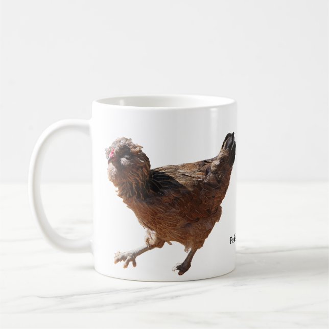 Polnisches Hühnchen-Tasse Kaffeetasse (Links)