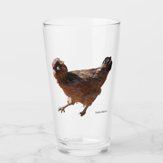 Polnisches Hühnerglas Glas (Vorderseite)