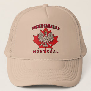 Polnisches kanadisches Blatt Montreals Truckerkappe