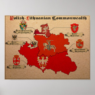 Polnisches litauisches Commonwealth Poster