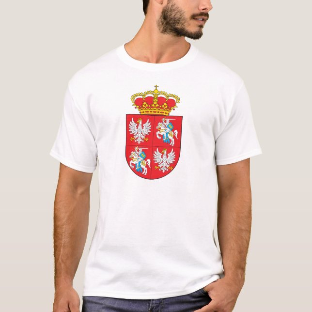 Polnisches litauisches Commonwealth-Wappen T-Shirt (Vorderseite)
