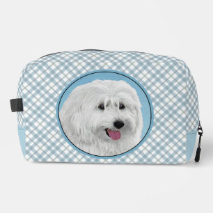 Polnisches Lowland Sheepdog Malerei Original Hunde Waschbeutel