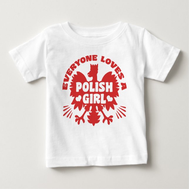 Polnisches Mädchen Baby T-shirt (Vorderseite)