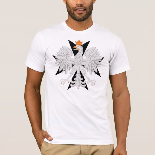 Polnisches Malteserkreuz Eagles T-Shirt (Vorderseite)