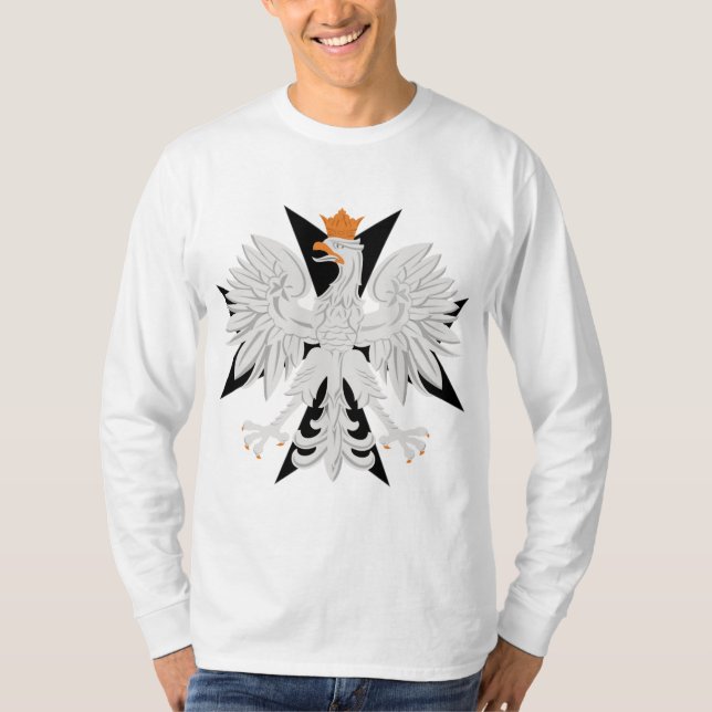 Polnisches Malteserkreuz Eagles T-Shirt (Vorderseite)