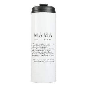 Polnisches Mum-Geschenk - MAMA Definition Thermosbecher