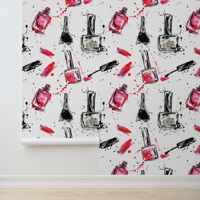 Polnisches Muster für Aquarellnagestriche Tapete (Anwendung)