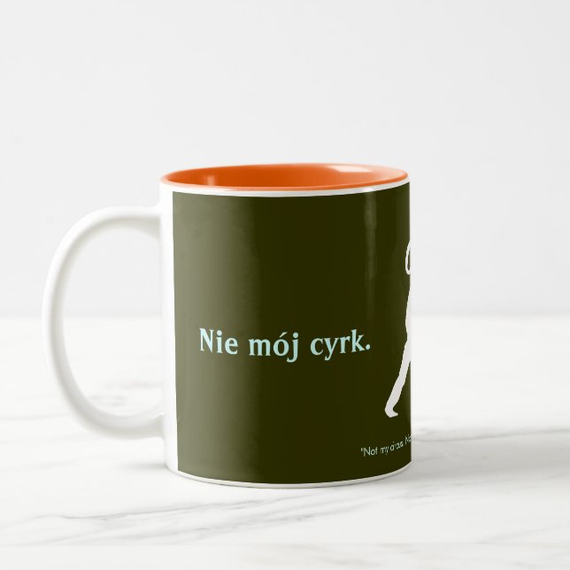 Polnisches Sprichwort Zweifarbige Tasse (Links)